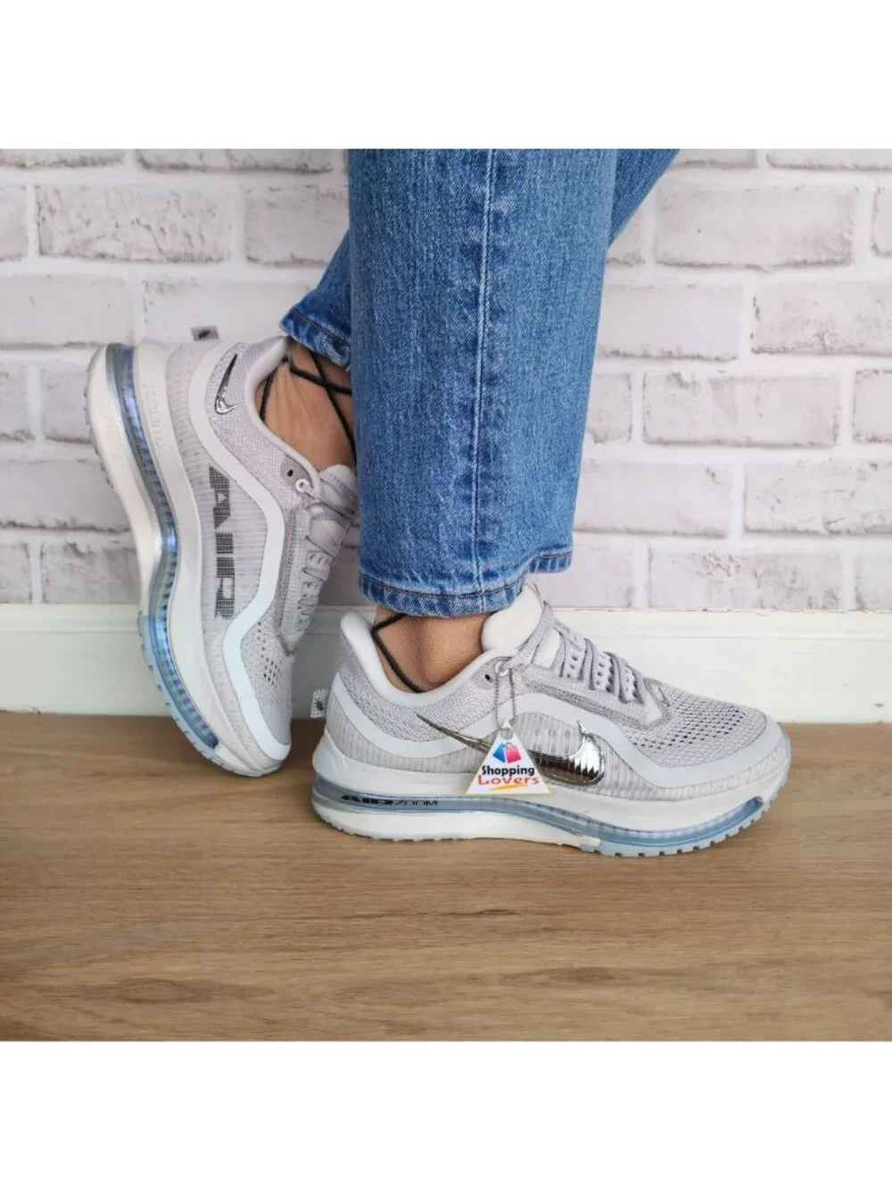 ⭐Nike Pegasus Premium Size 7.5 Women's Road Running Shoes Silver HQ2593-005⭐ - Picture 5 of 12